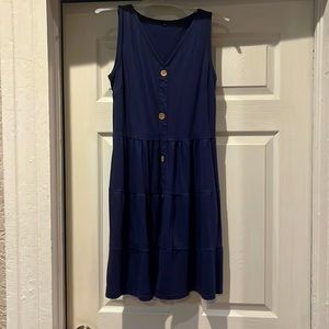 Navy Button down sun dress. Size medium
